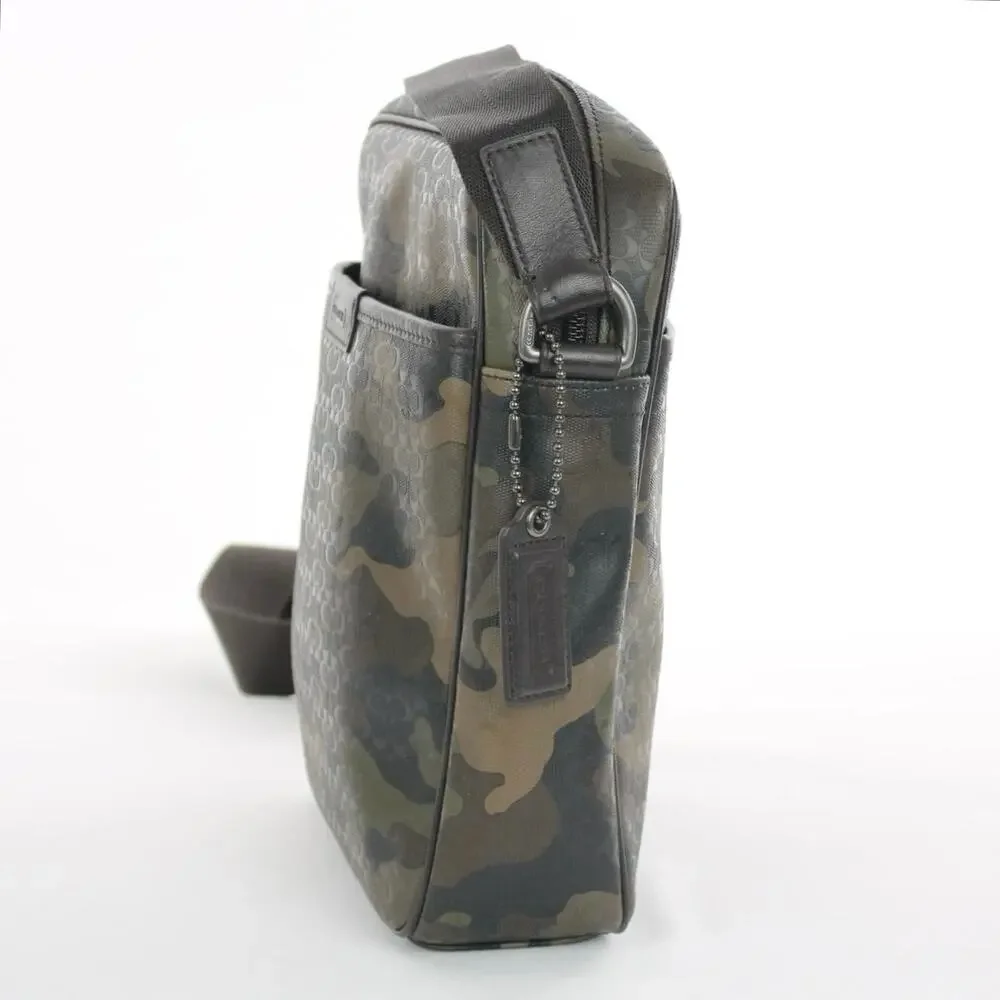 Coach Army Green Camouflage Crossbody Bag